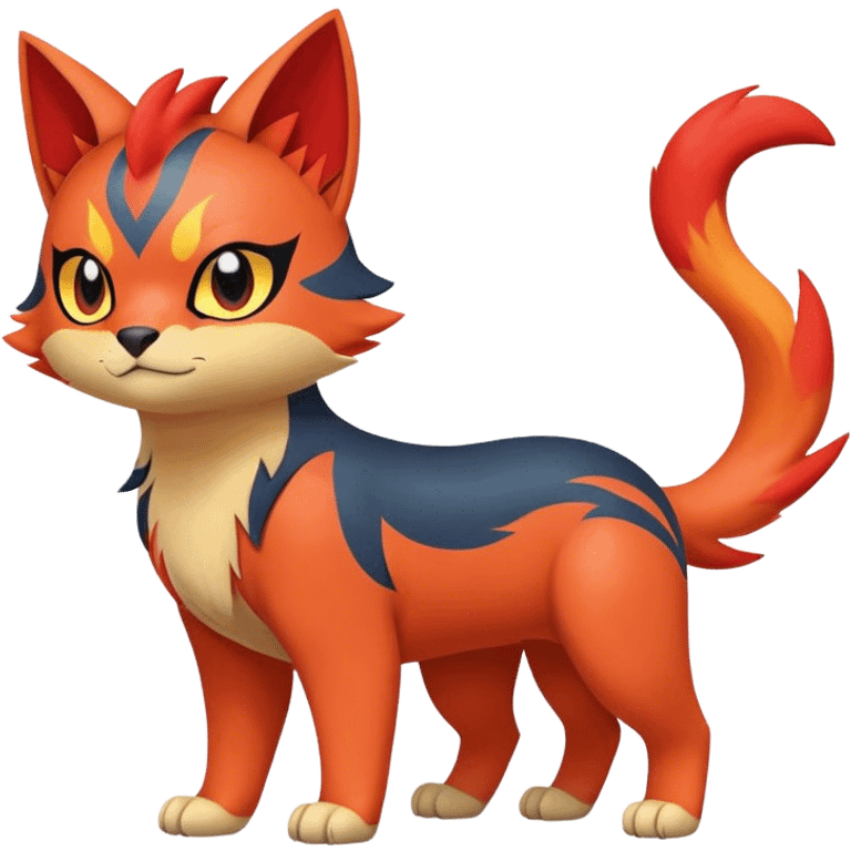  Quilava-Litten full body emoji