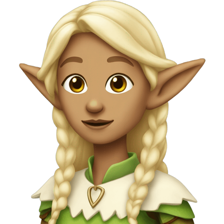 blonde elf female emoji