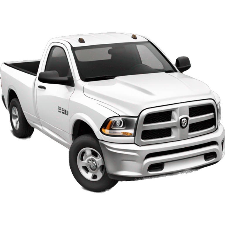 white ram truck single cab emoji