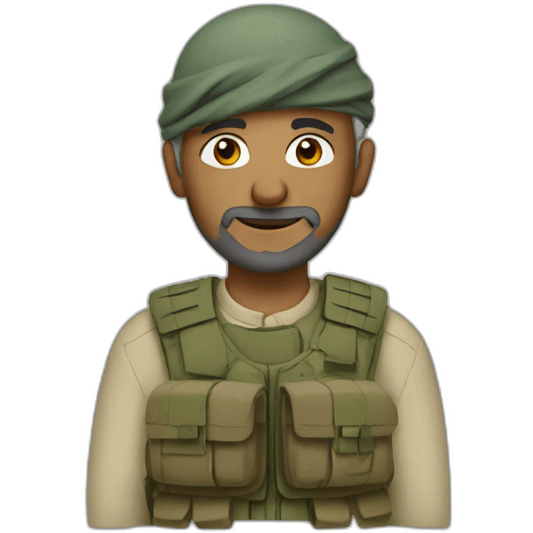 Old Muslim soldier emoji