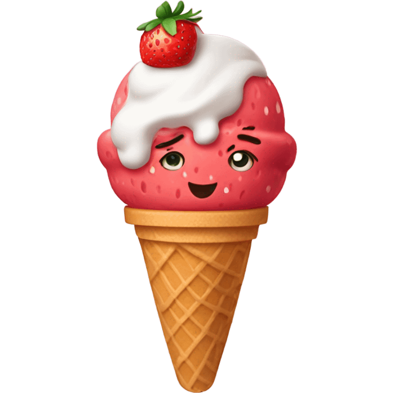 Strawberry

Ice cream emoji