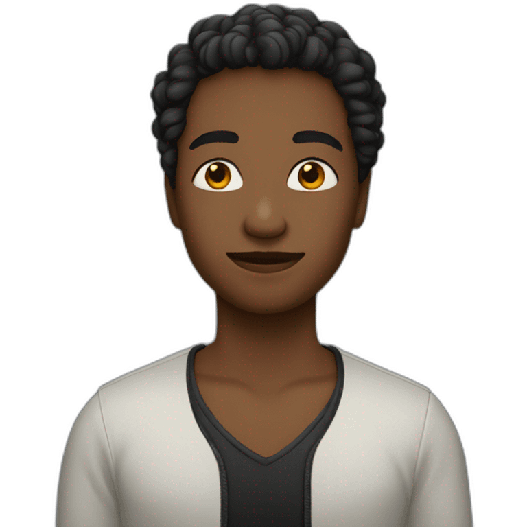 Una cinta negra en una cruz emoji