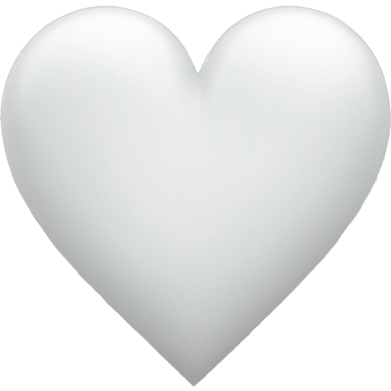 White heart  emoji