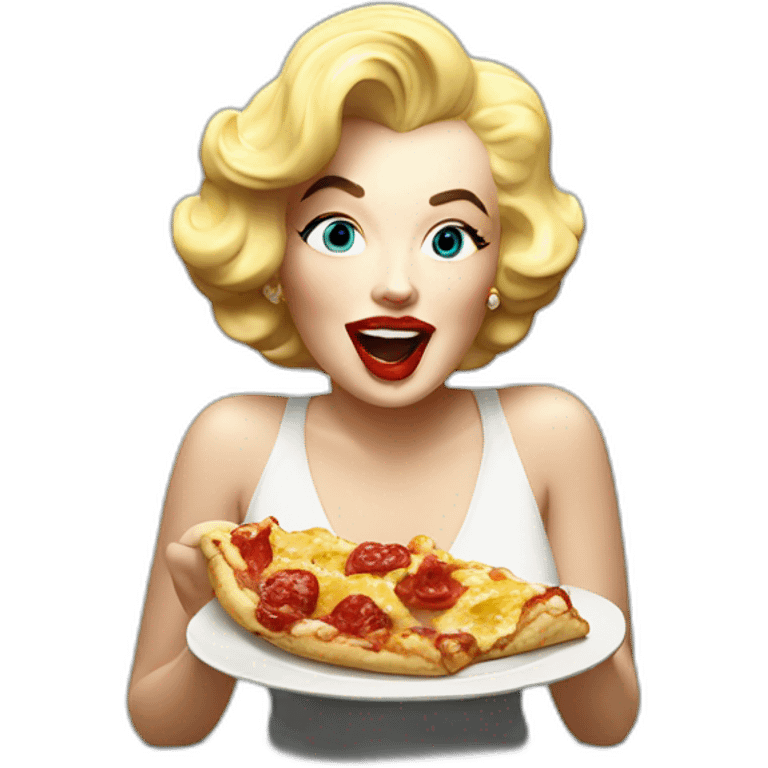 Marilyn monroe eating napolitana emoji