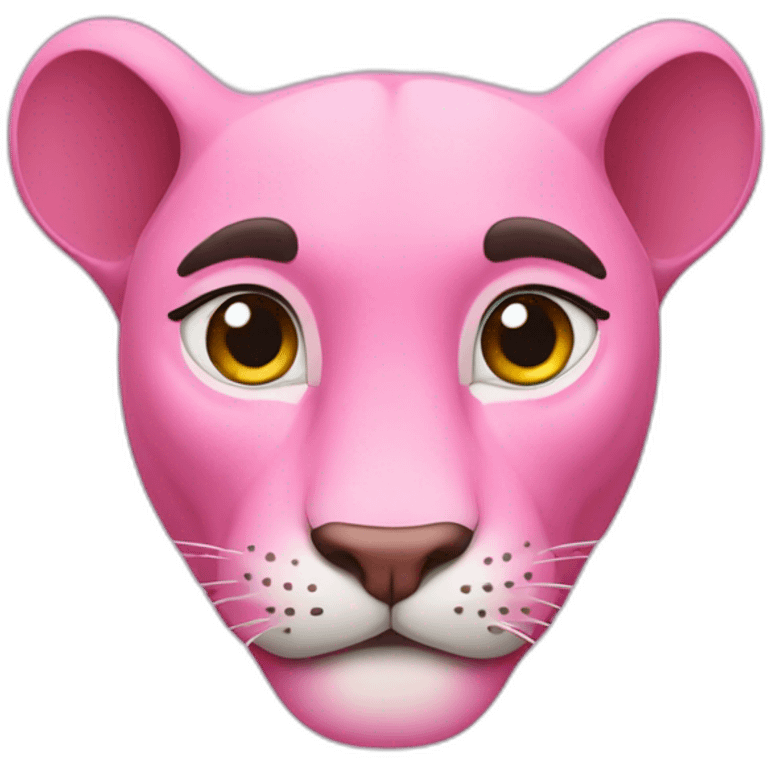 Pink panther cartoon emoji