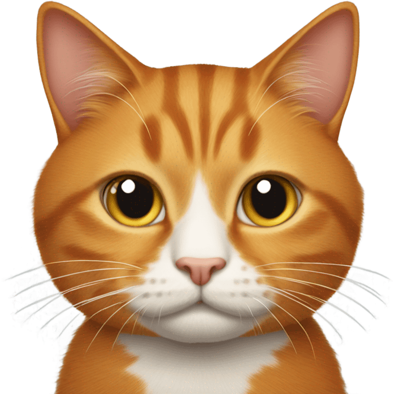 Ginger cat with nails emoji