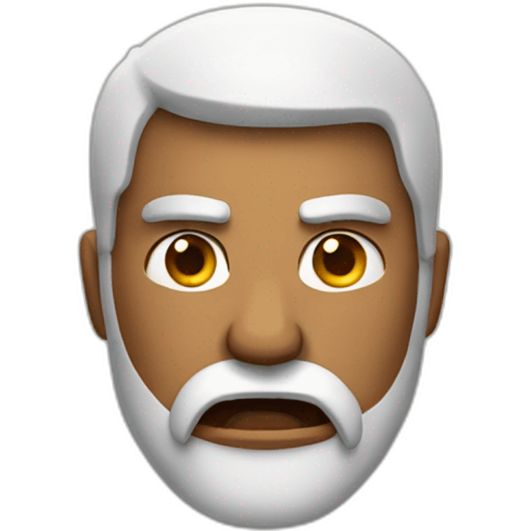 Angry indian man with beard  emoji