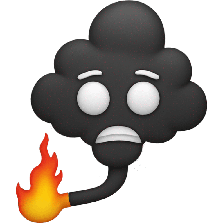 Smoke & flames emoji