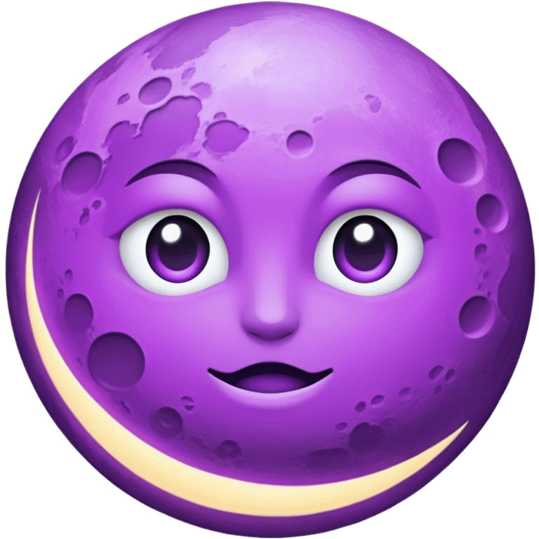 purple moon emoji