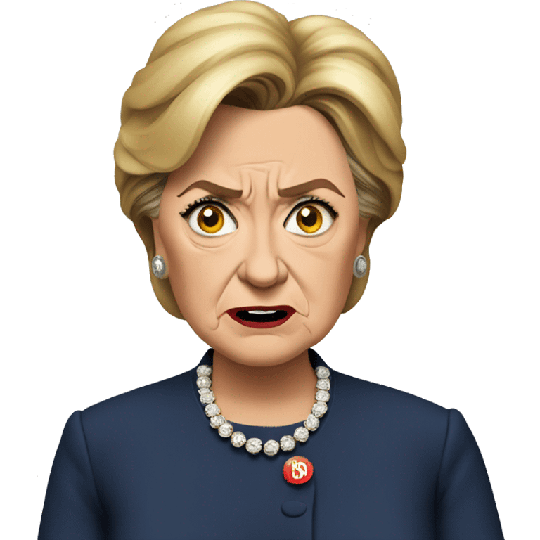 Hillary clinton angry emoji