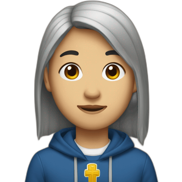 Catholic Asian berkeley student emoji