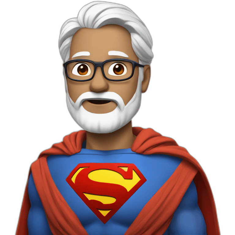 Modi in superman emoji