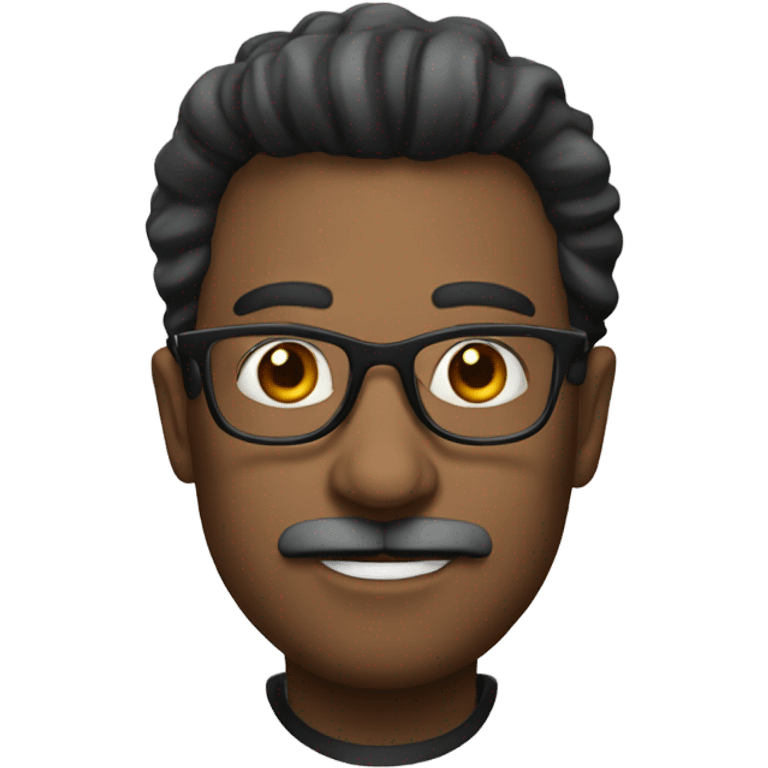 Preacher with glasses and mustache  emoji