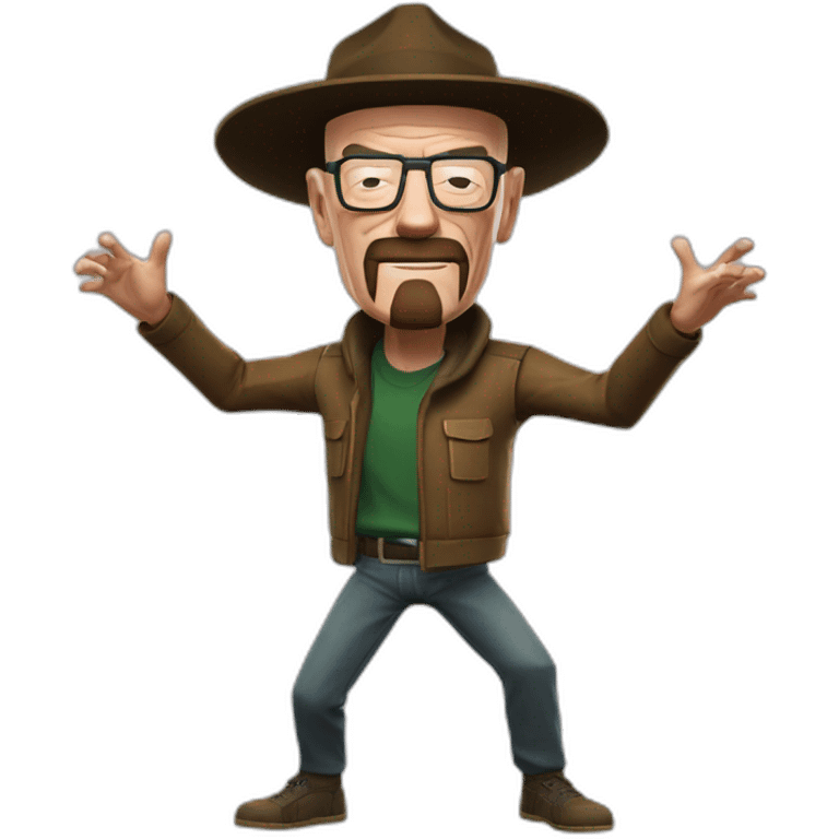 walter white fortnite dancing emoji