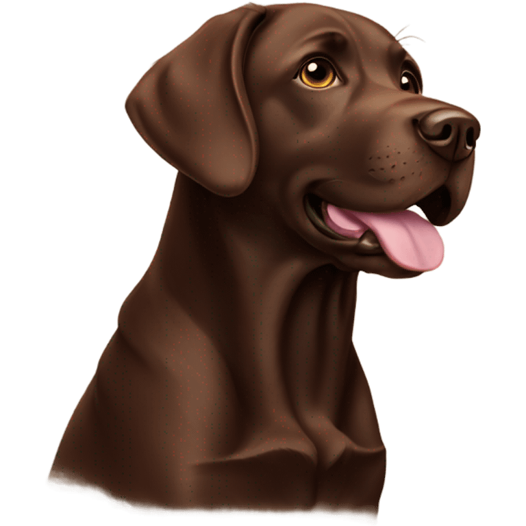 chocolate labrador  emoji