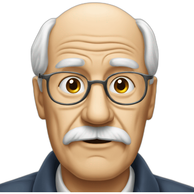 Big nose old man politic emoji