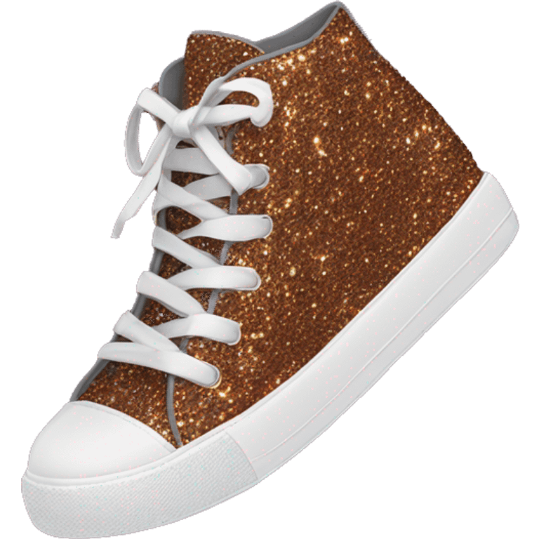 shoe with glitter laces emoji