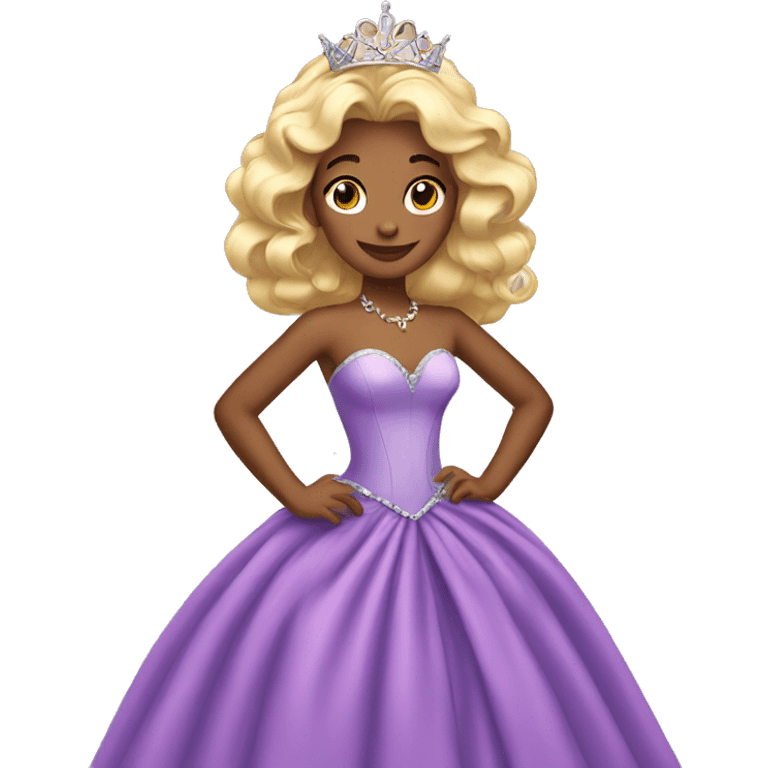 princess in a ballgown emoji