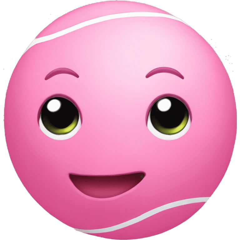 baby pink Tennis ball emoji