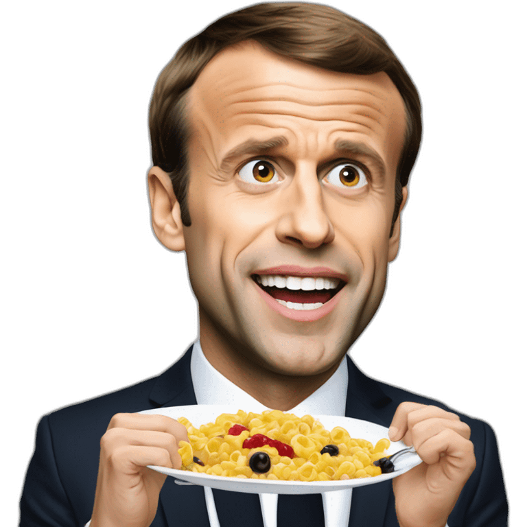 emmanuel macron eatinging tv emoji