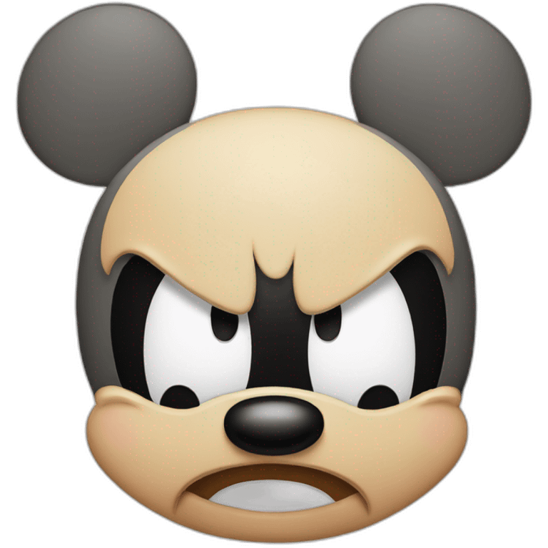 Angry Mickey Mouse emoji