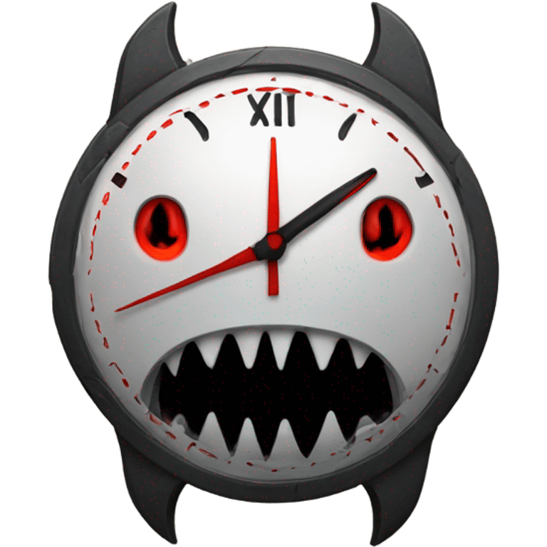 Evil clock emoji