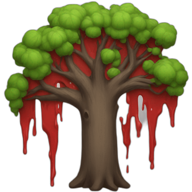 bloody tree emoji