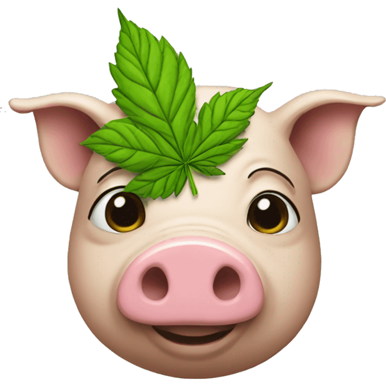 Weed pig emoji