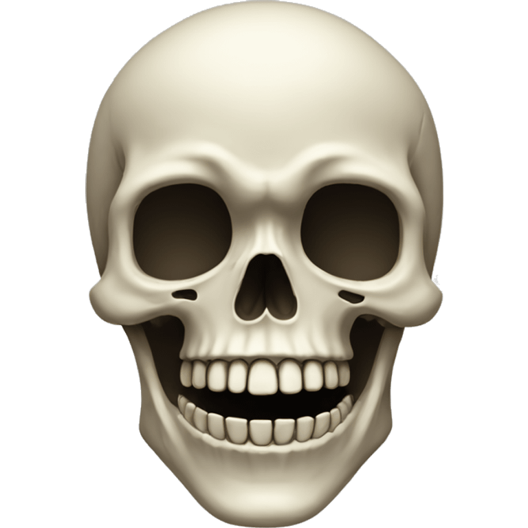 Skeleton head smilling emoji