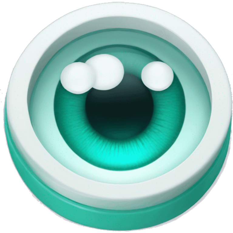 teal contact lens case emoji