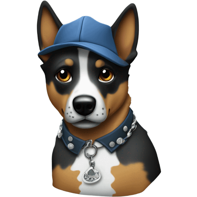 Blue heeler gangster  emoji