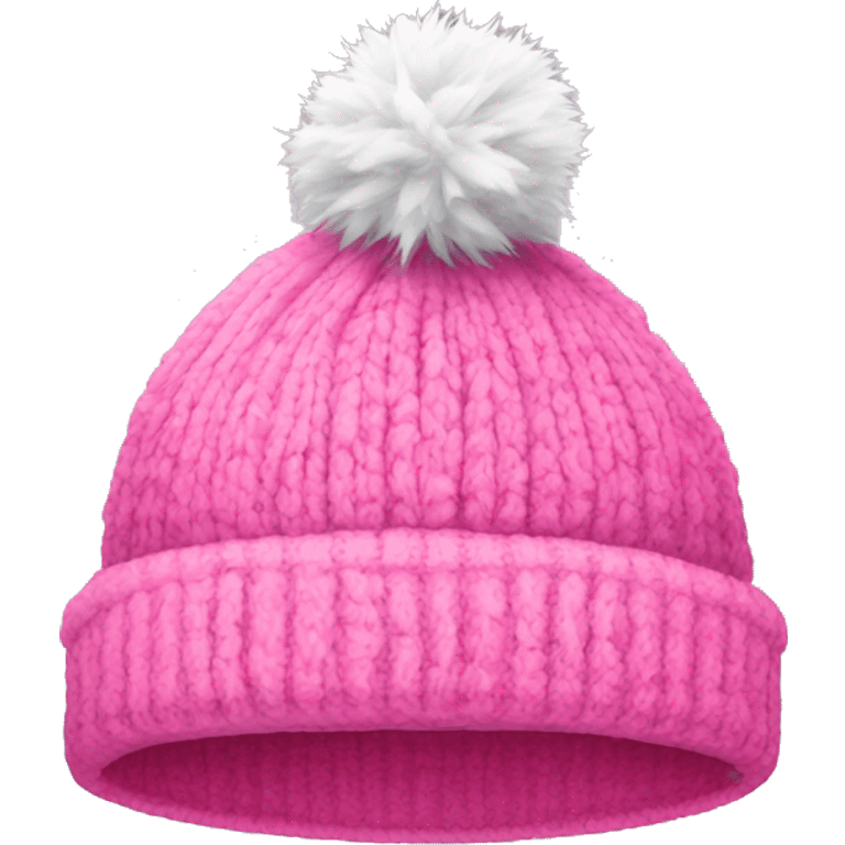 Pink winter hat  emoji