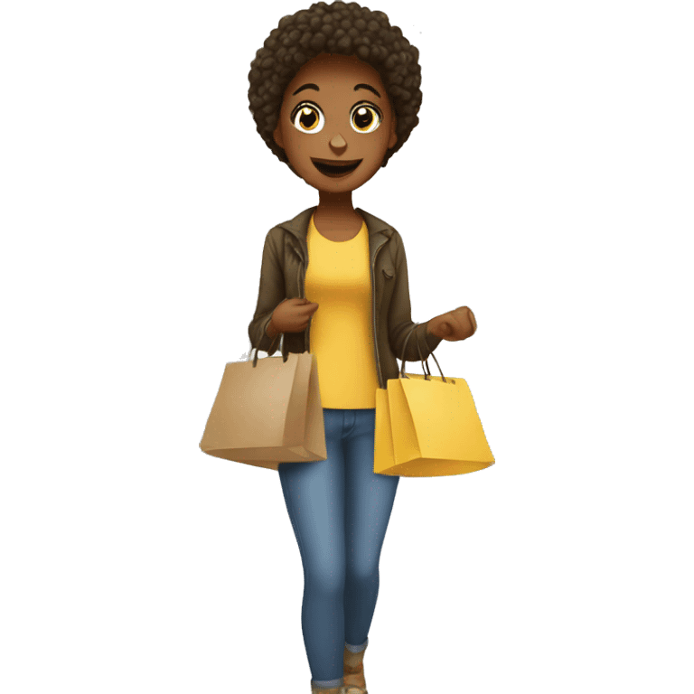 Girl going shopping  emoji