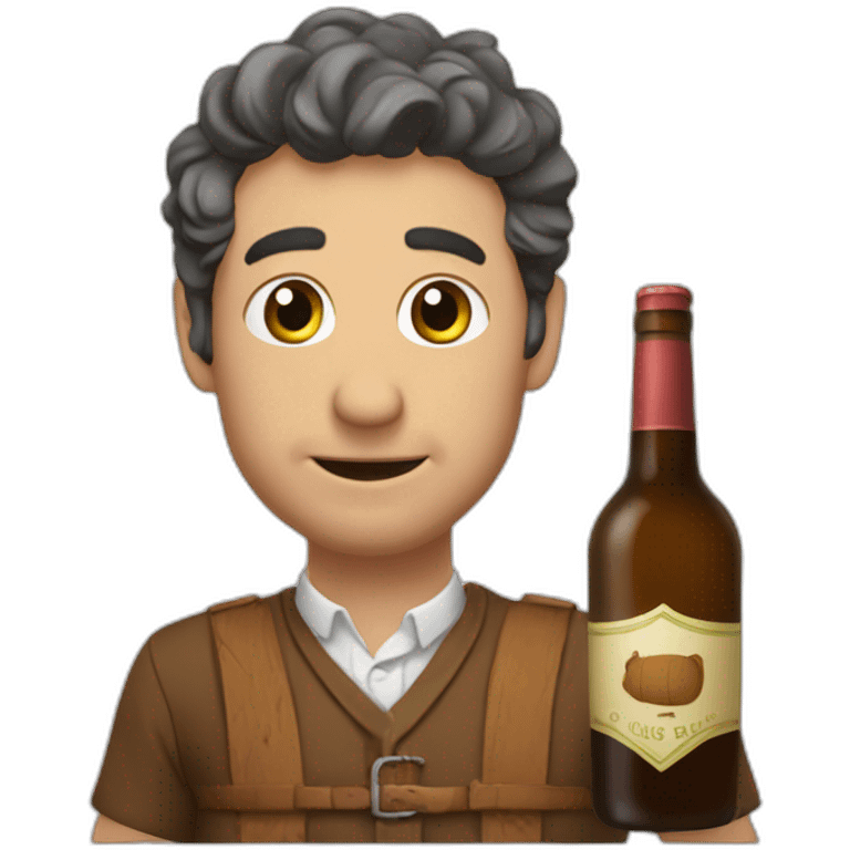 Ours bourré de l'alcohol emoji