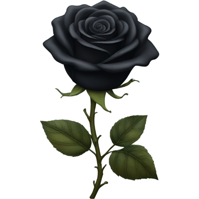 Black rose emoji