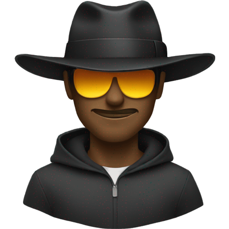 black hat hacker emoji