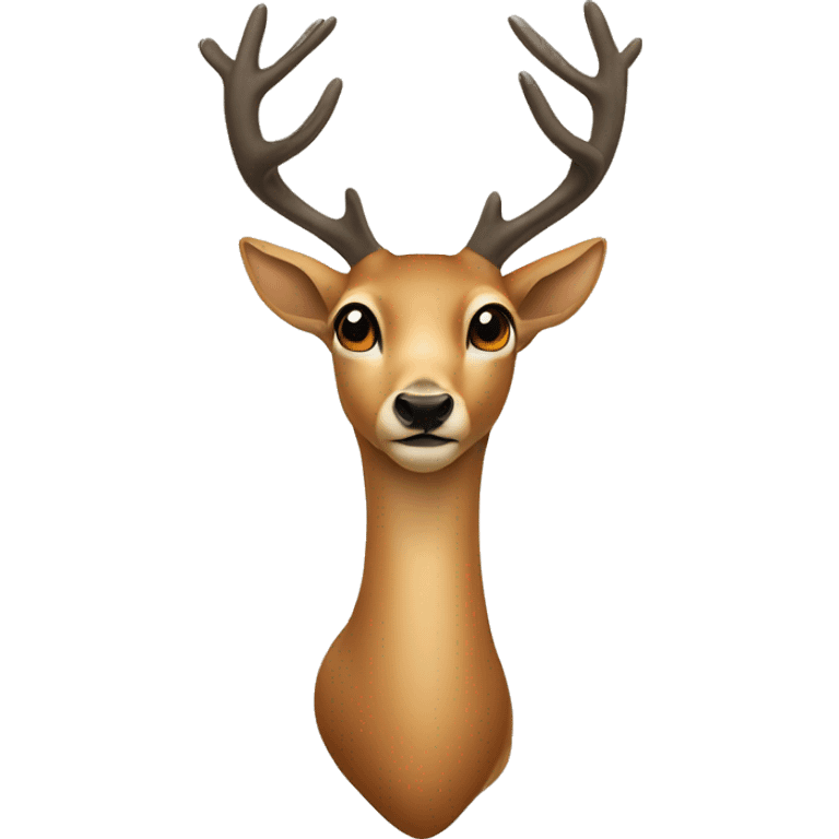 deer with eyes in the shape of herat emoji