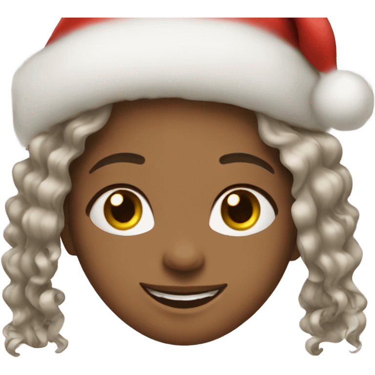 Happy Girl in Christmas  emoji