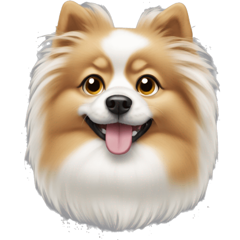 dog spitz white emoji