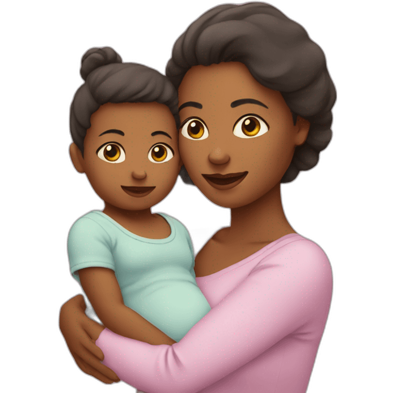 infant and mother emoji