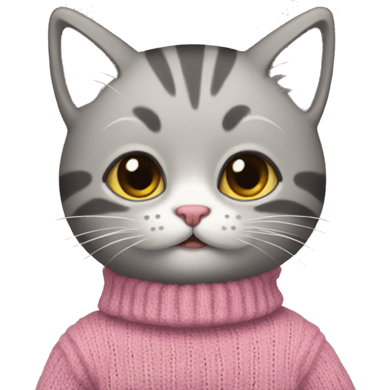 kitty with sweater emoji