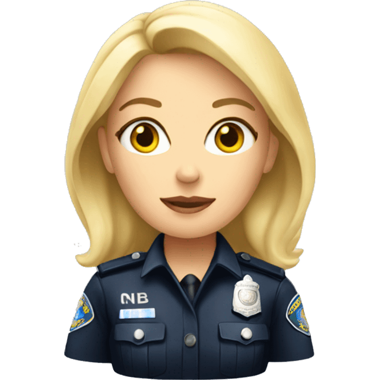 Blonde police woman emoji