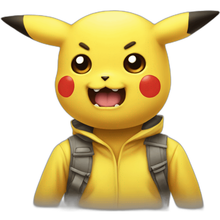 Pikachu horror emoji