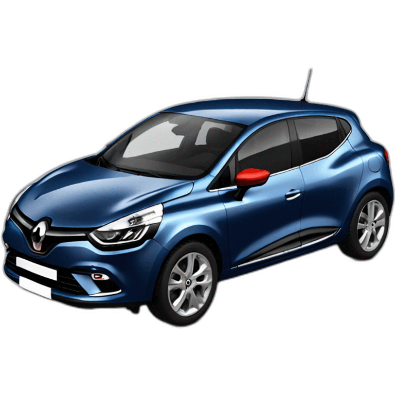 Renault clio rouge profil emoji