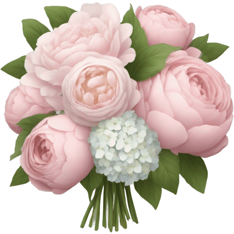 pale pink flower bouquet  emoji