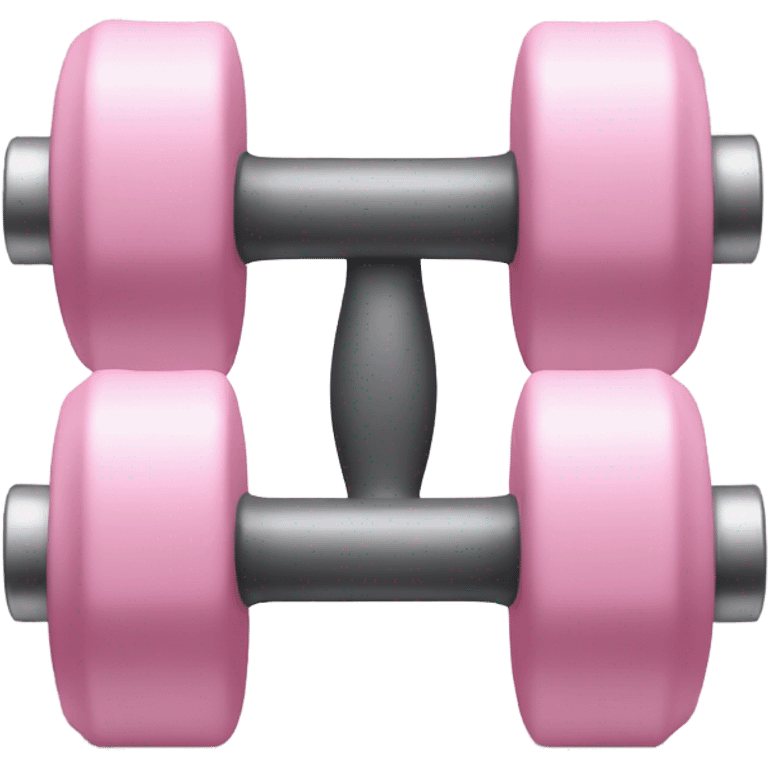 Soft Light Pink dumbell  emoji