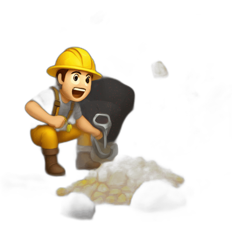 gold mining cave emoji