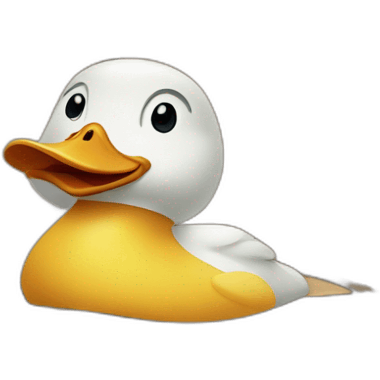 duck in freight train emoji