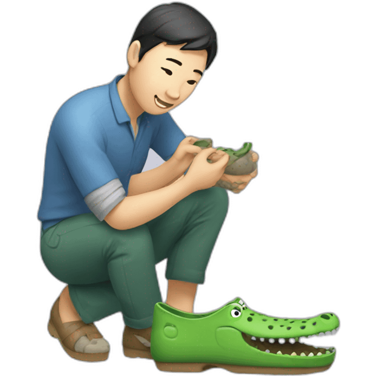 chinese making crocs emoji