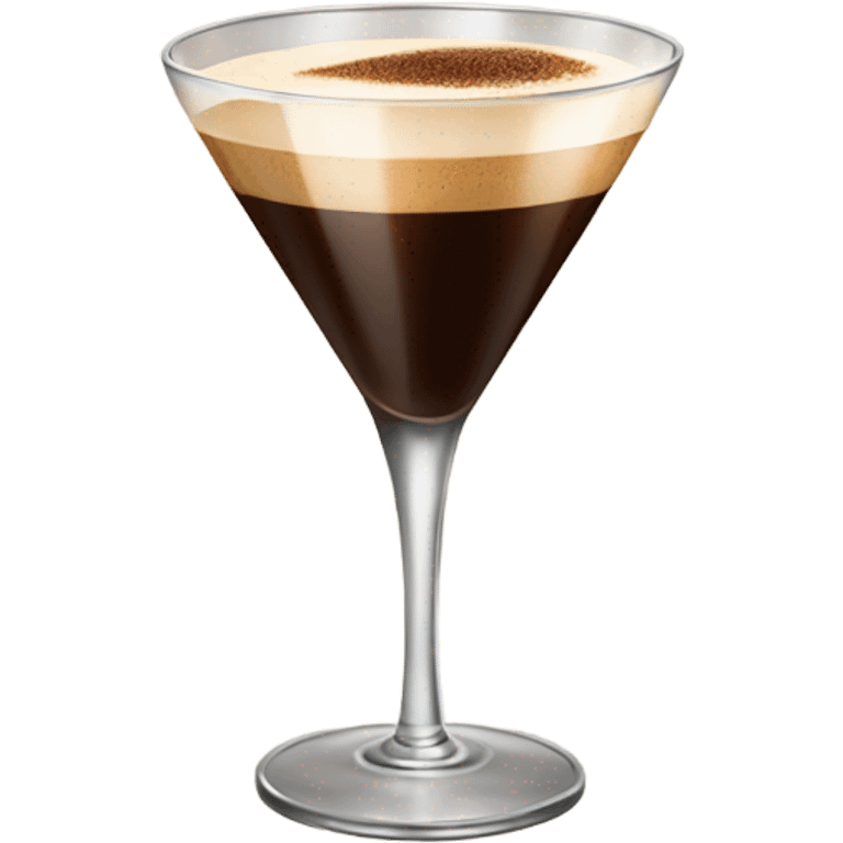 Espresso martini  in tall glass emoji